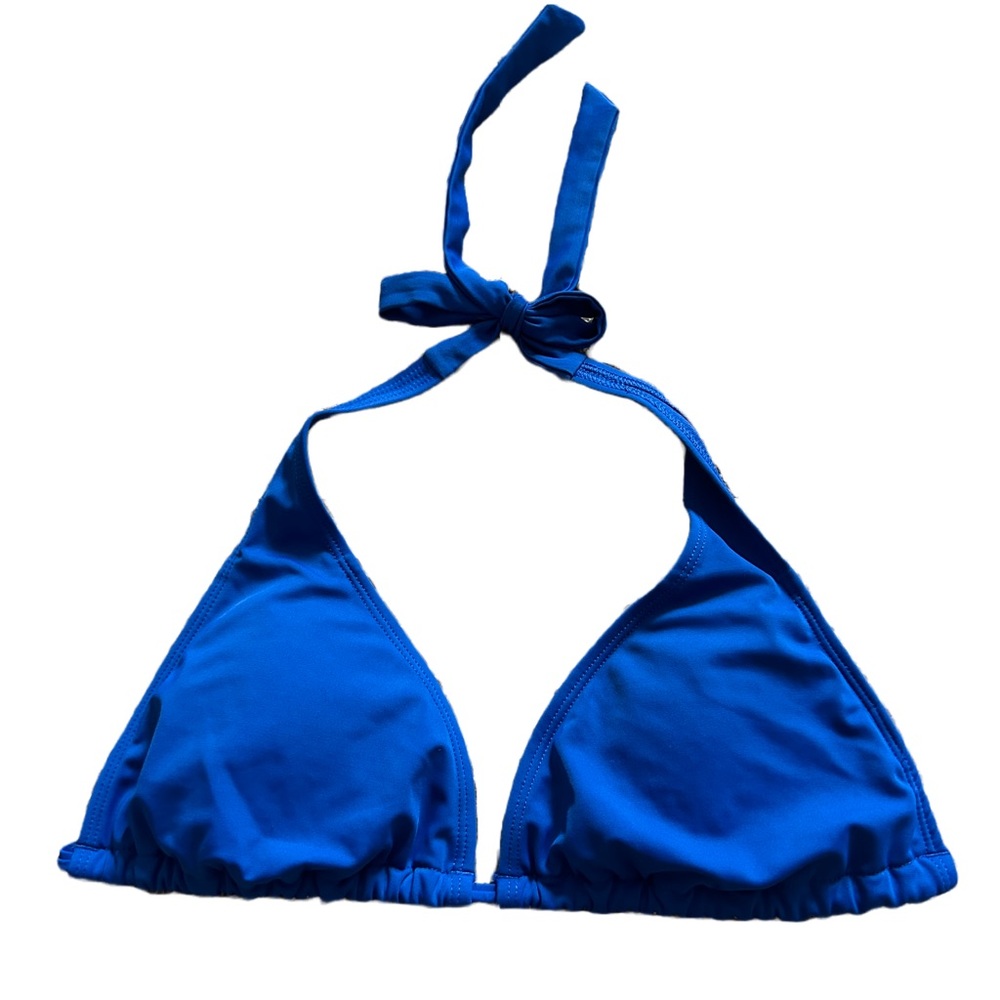 Royal Blue Triangle Bikini Top